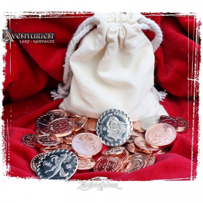 Aventurien-Münzen - Gewinnt ein Säckchen voller Larp-Münzen aus Aventurien!