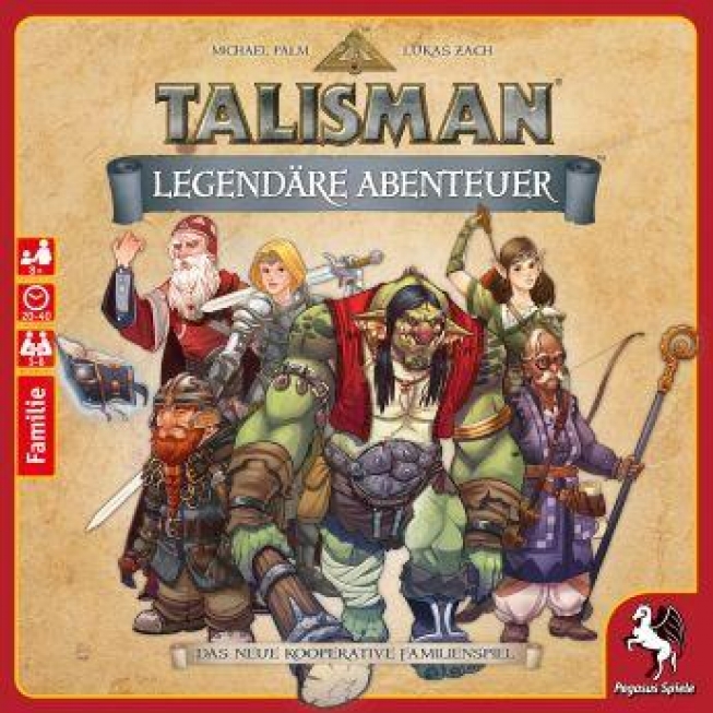   Talisman – Legendäre Abenteuer - Familienspiel für Kenner